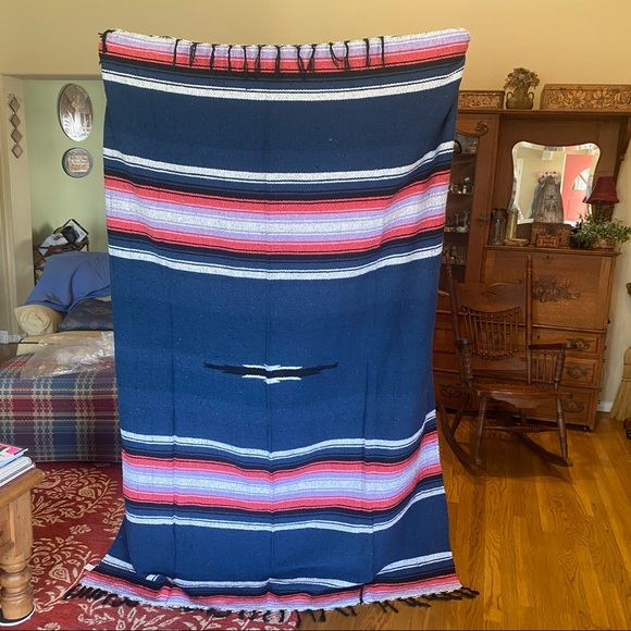Molina Indian Hand Woven Sarape Blanket NWOT - Picture 2 of 6